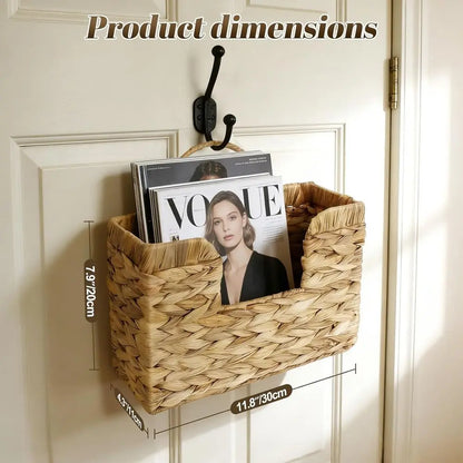 Hanging Woven Wall Magazine Holder Storage