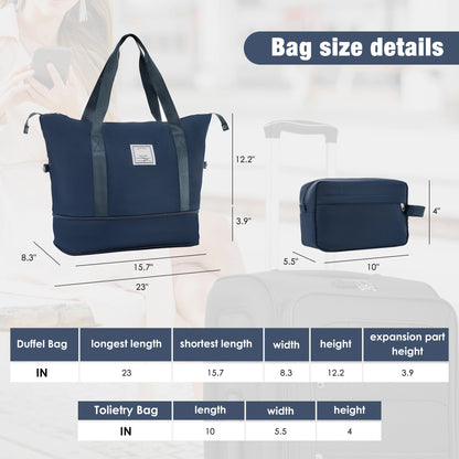 5 Piece Set Soft Expandable Travel Luggage Bag