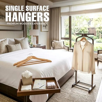 Premium Wooden Hangers 30 Pack