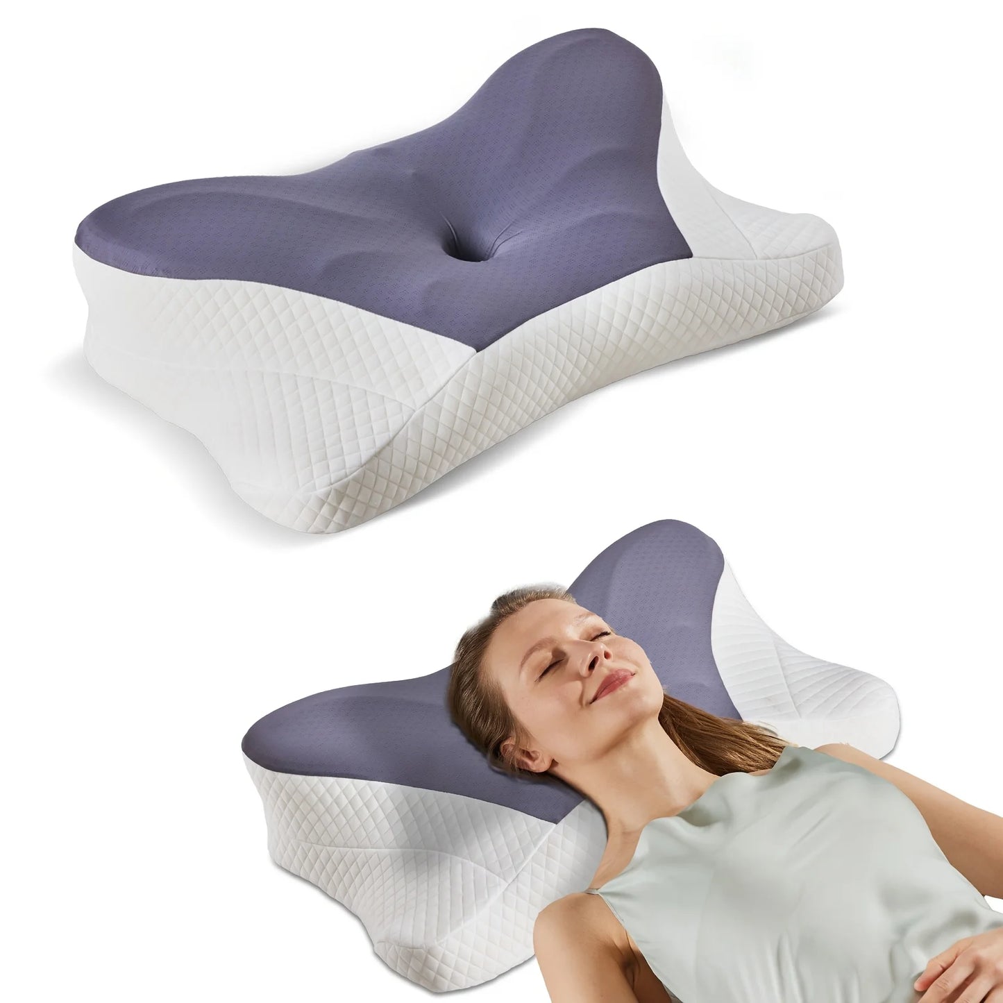 Ergonomic Contour Neck Pillows for Neck Relief