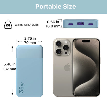 Slim Power Bank 10000mAh Mini Pocket