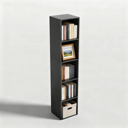 6-Tier Tall Cube Bookshelf Modern Storage Organizer