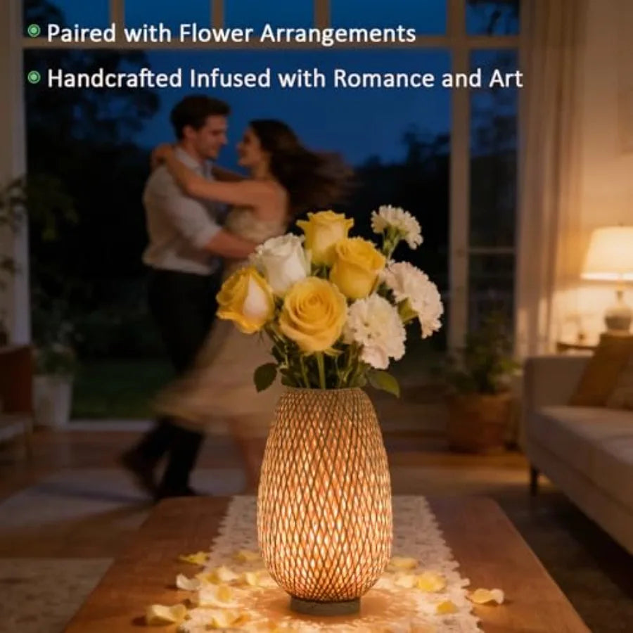 Handmade Mini Bamboo Table Lamp