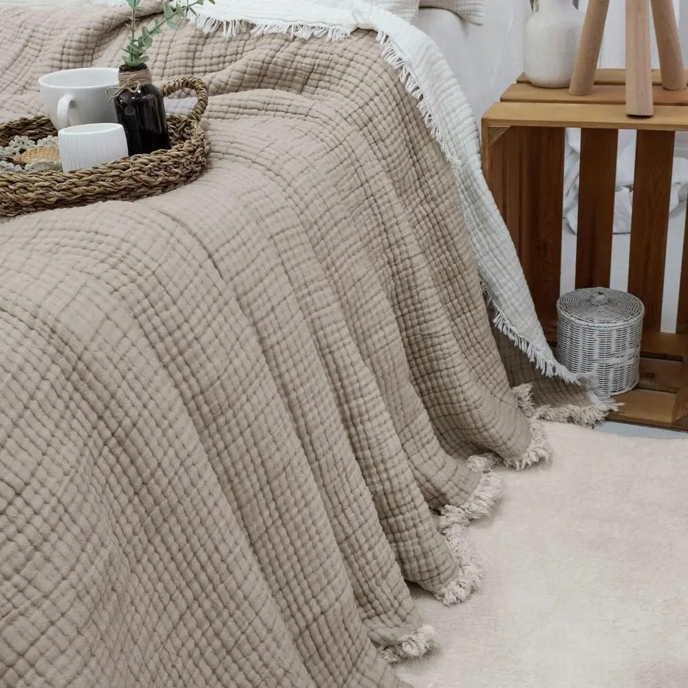 8-Layer Muslin Cotton Quilt Blanket