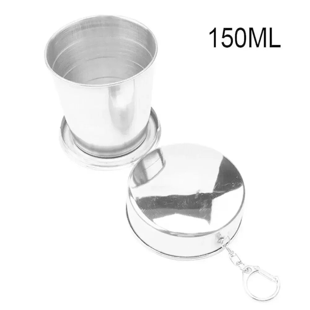 1PC Stainless Steel Folding Cup