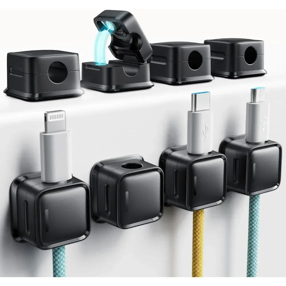 8-pack Magnetic Desk Cable Clamp