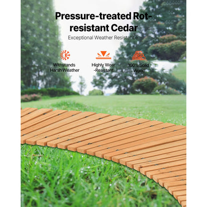 Wooden Walkway Non-Slip Roll Out Garden