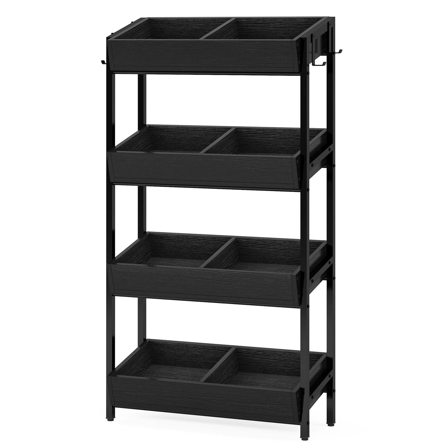 Fruit and Vegetable Wood Utility Storage Shelves