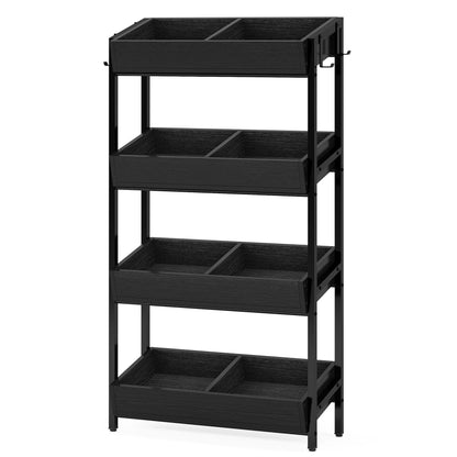 Fruit and Vegetable Wood Utility Storage Shelves