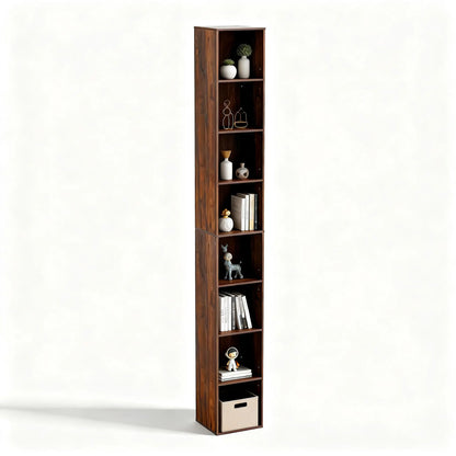 6-Tier Tall Cube Bookshelf Modern Storage Organizer