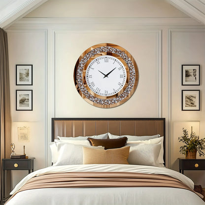 Decorative Wall Round Mirror Clock