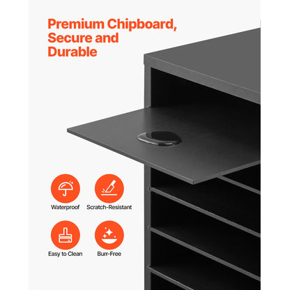 Compartment Office Mailbox with Removable Shelves