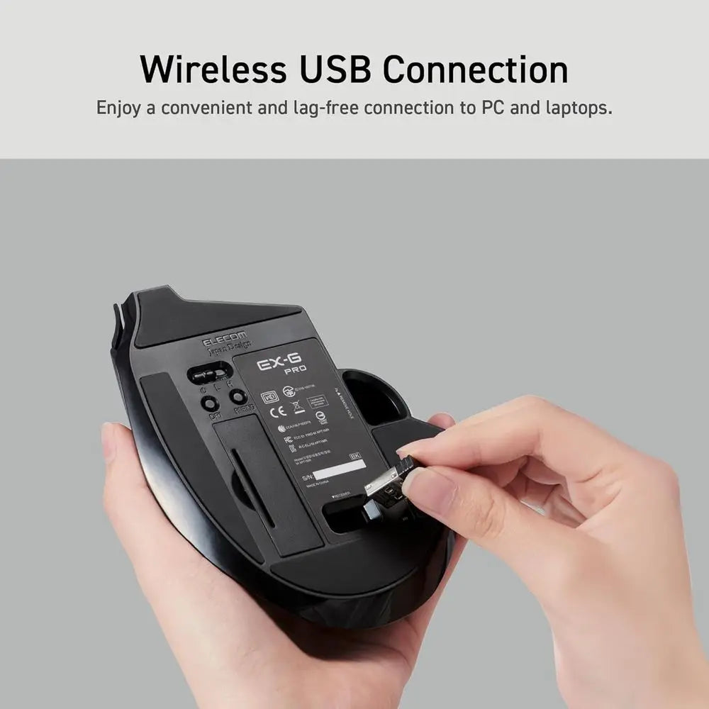 Wireless Ergonomic 3-Device Connectivity Trackball Mouse
