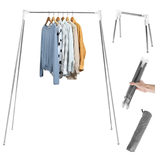 Collapsible Floor Stand Clothes Hanger Drying Rack