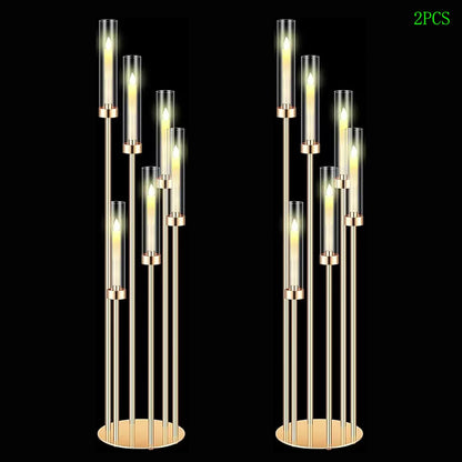 2PCS 46"Tall Floor Candlestick Holder