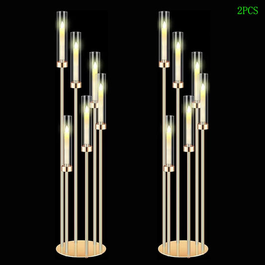 2PCS 46"Tall Floor Candlestick Holder