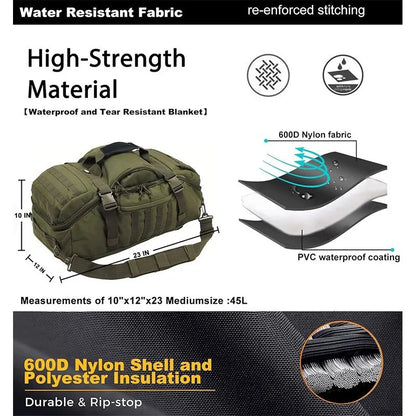 Waterproof Large  Men' s Travel Duffel Bags Luggage