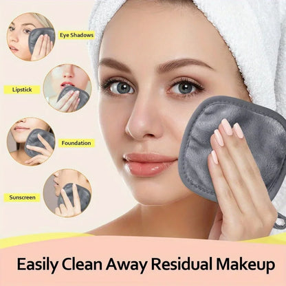 12PCS Reusable Pads Makeup Eraser Microfiber