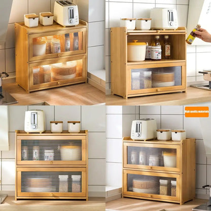 2 Doors Freestanding Kitchen Countertop Storage Cabinet