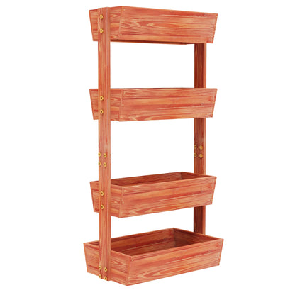 4-Tier Vertical Raised Planter Box Elevated Garden Bed