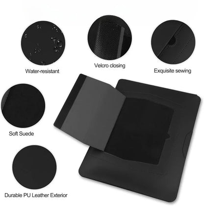 Portable Leather Laptop Sleeve Case Bag  Cover