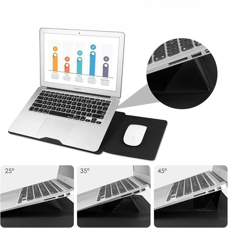 Portable Leather Laptop Sleeve Case Bag  Cover