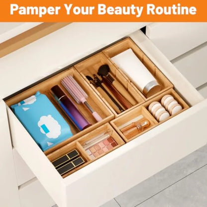 Piece Drawer Divider with Removable Dividers