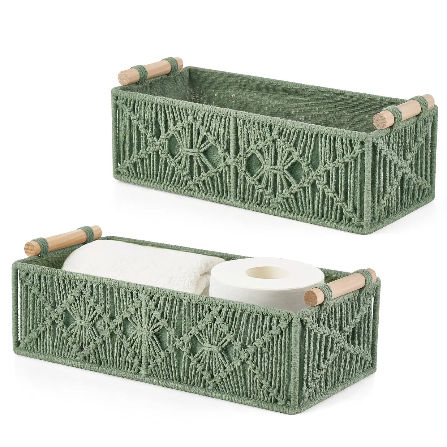 Storage Baskets Boho Decor Box