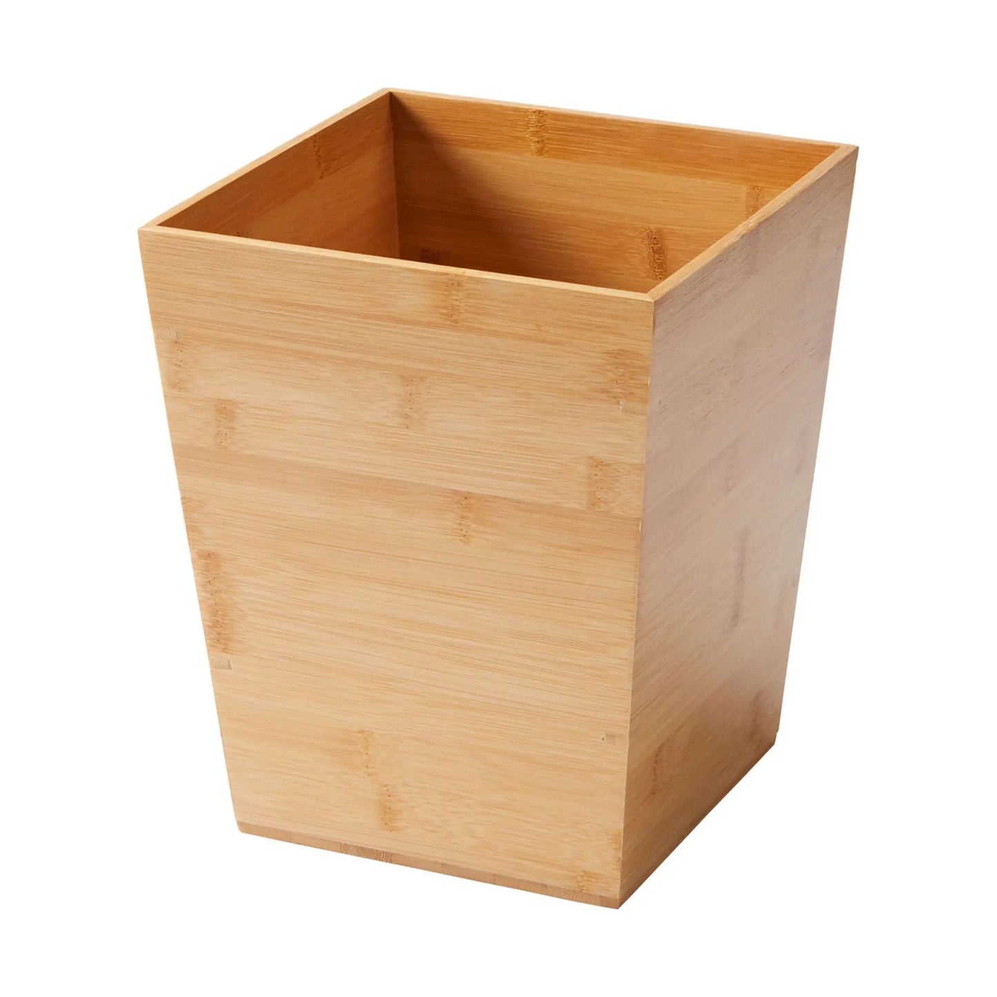 Bamboo Bathroom Waste Bin Eco Friendly Compact Design