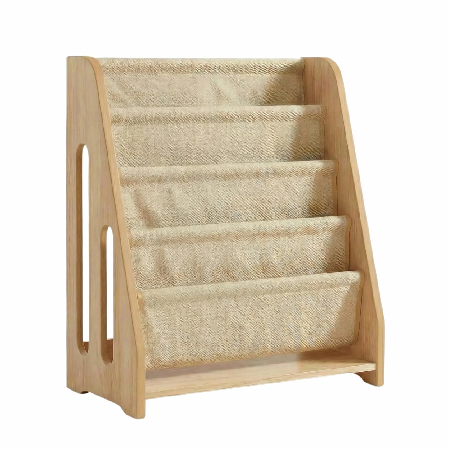 Wooden 5 Tier Bookshelf Modern Style