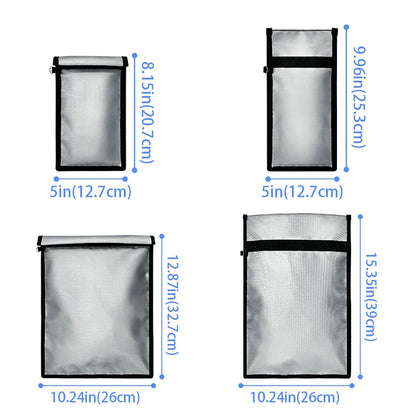 Fireproof Waterproof Faraday Bag Anti-Hacking Pouch