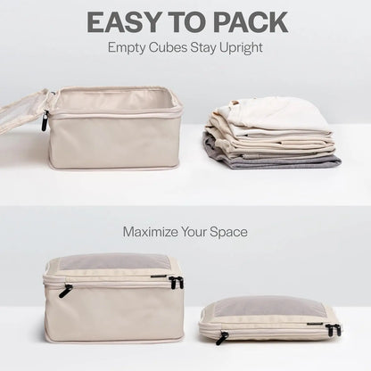 Travel Compression Packing Cubes Luggage Organizer