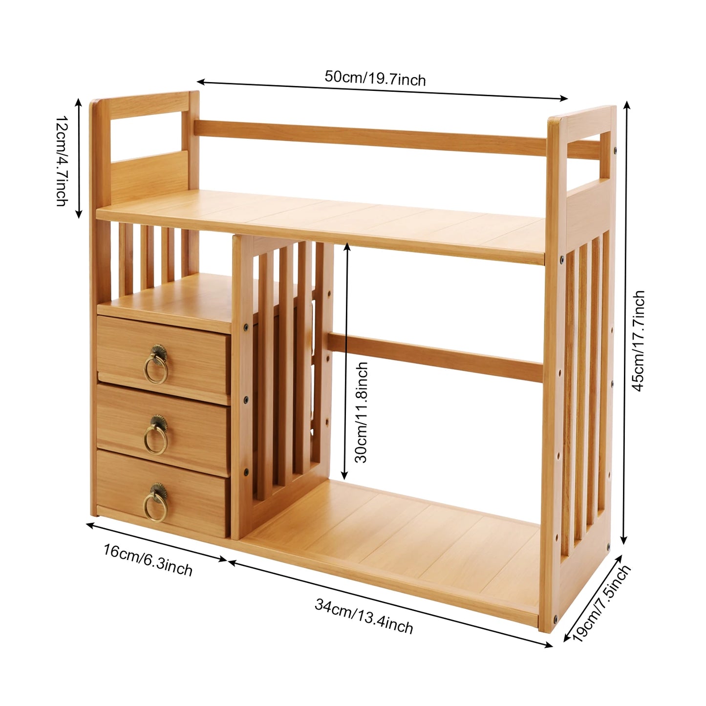 Desktop Organizer Book Shelf Office Storage Rack