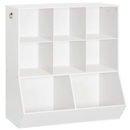 8 Compartment Open Shelf Storage Cabinet