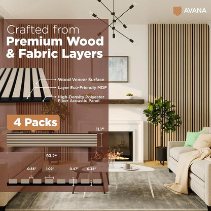 White Oak Acoustic Wood Wall Panels