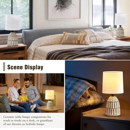 Set of 2 Ceramic Table Lamps