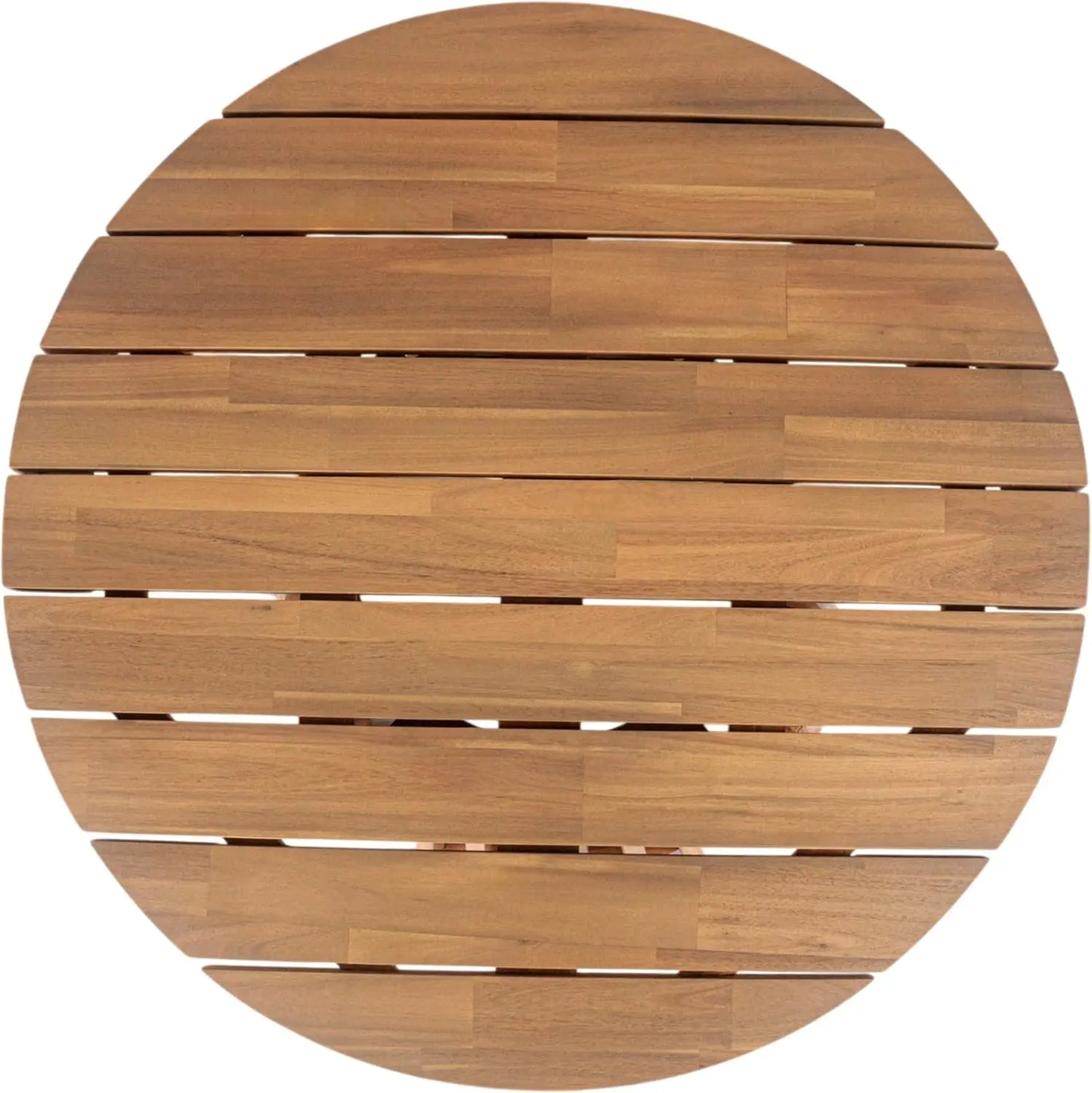 Patio Outdoor Acacia Wood Round Coffee Table