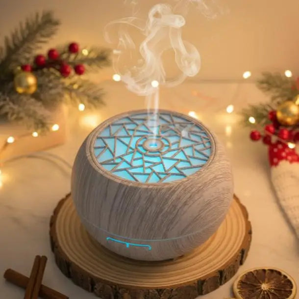 Wood Grain Essential Oil Diffuser Humidifier Aromatherapy