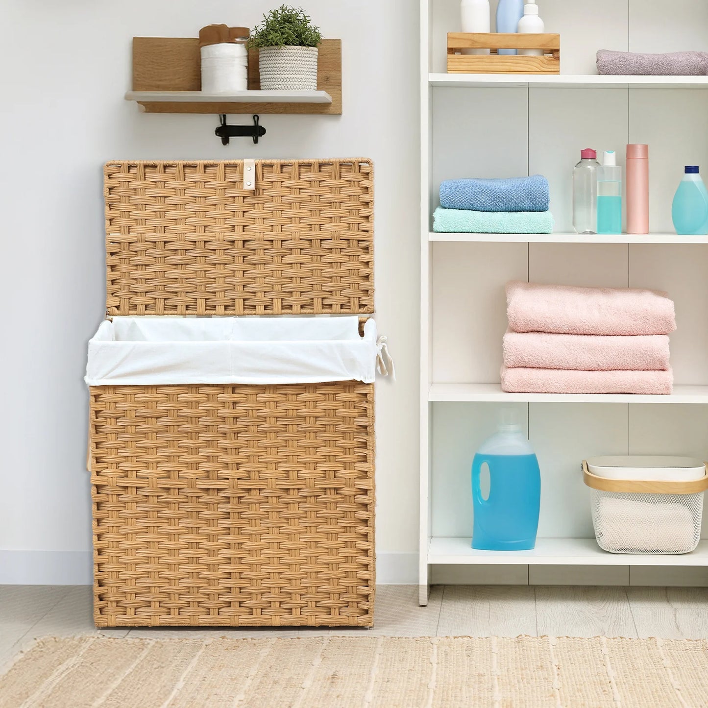 Large Capacity Collapsible Rattan Storage Box
