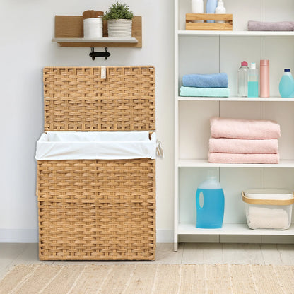Large Capacity Collapsible Rattan Storage Box