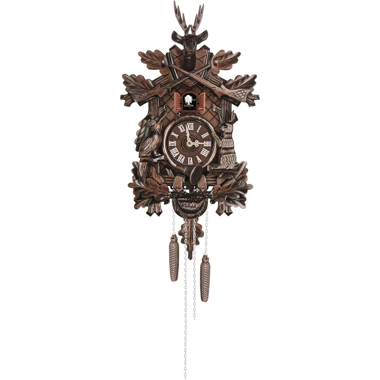 Battery Operated Wall Clock with Pendulum