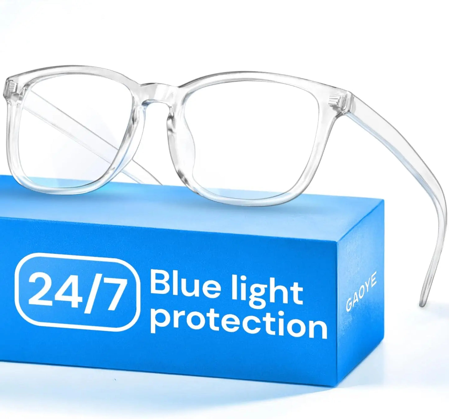 Clear Blue Light Glasses for Computer & Gaming