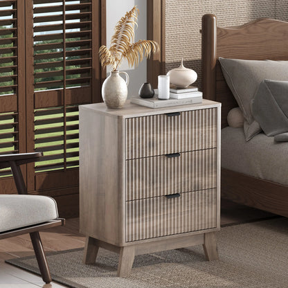 Mid-Century Modern Wooden Bedroom Nightstand