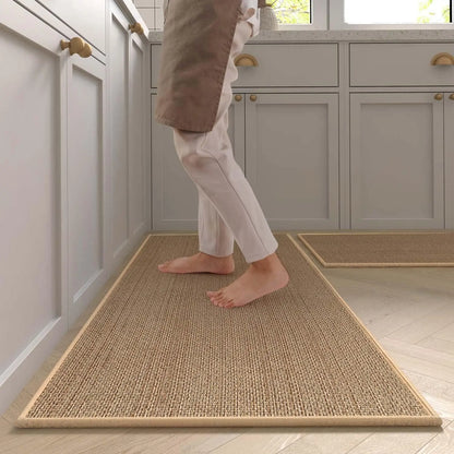 Washable Non-slip Kitchen Sisal Running Rug