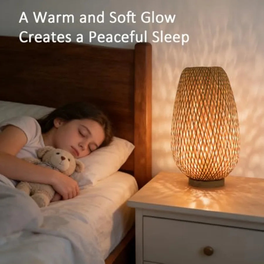 Handmade Mini Bamboo Table Lamp