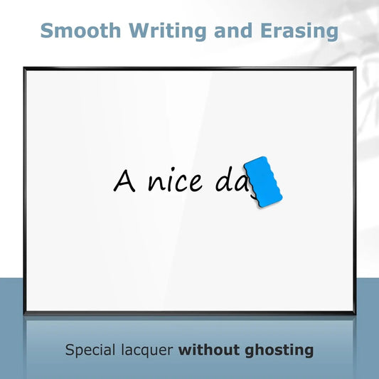 36x24 Inch Magnetic Framed Whiteboard with Dry Eraser