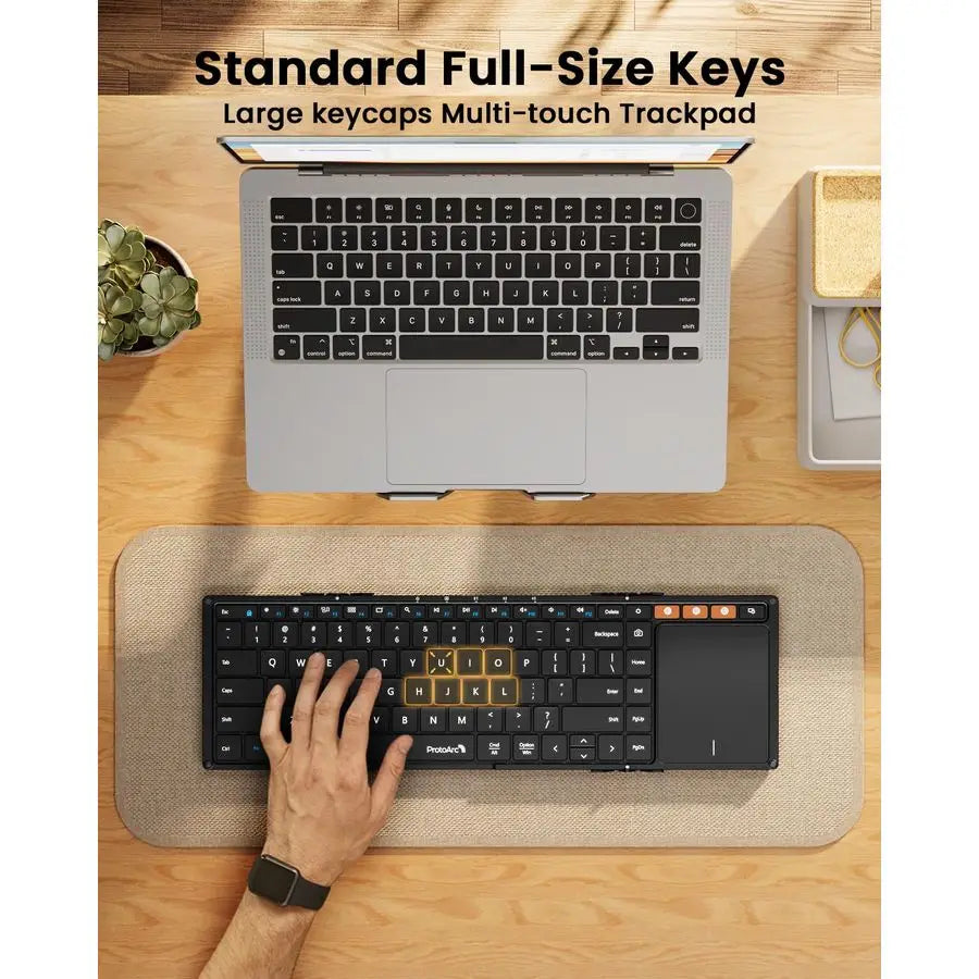 Foldable Keyboard with Touchpad Travel Keyboards