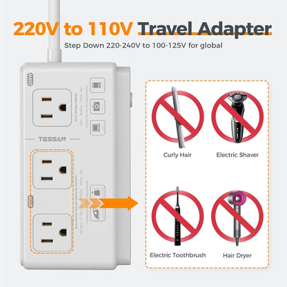 Travel Adapter with 4 USB Ports