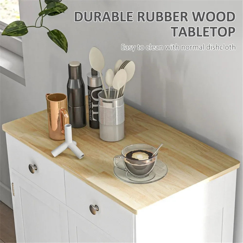 solid wood modern kitchen storage coffee cabinet