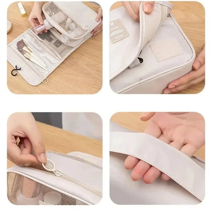 Hanging Makeup Foldable Compartment Travel Case